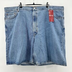 Levis 550 Denim Shorts Mens 50 Blue Relaxed Fit Big Tall Y2K  Made Mexico NWT